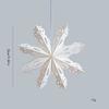 Schneeflocken-Ornament Knitterfestes Papierdesign Saisonale Feier Fensterdekoration Weihnachtsbaumschmuck