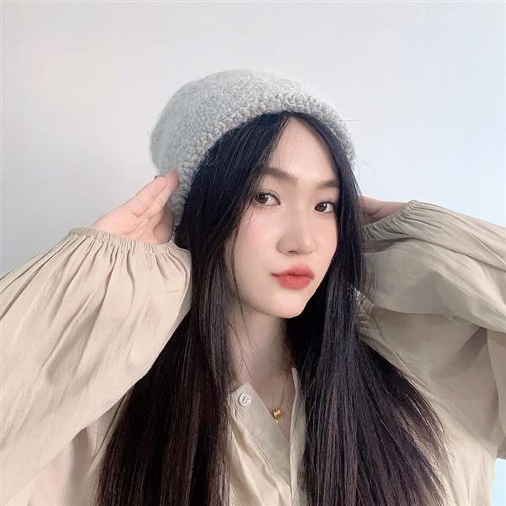 Blooming Knit Beanie (Gray)