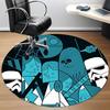 1pc Alien Illustration Office Round Area Rug, Under Office Chairs Bedroom Living Room Home Decor, Room Deco, Available in Various Sizes 001