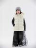 2025 Autumn/Winter Kids' Solid Color Hooded Thick Duck Down Vest