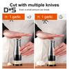 Garlic Press Stainless Steel Manual Garlic Crusher Chopper Mincer Efficient Onion Cutter for Nut Potato Tomato Time-Saving Kitchen Tool
