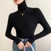 Damen nahtloser Kaschmir-Rollkragenpullover – Figurbetonter Strickpullover für Herbst/Winter