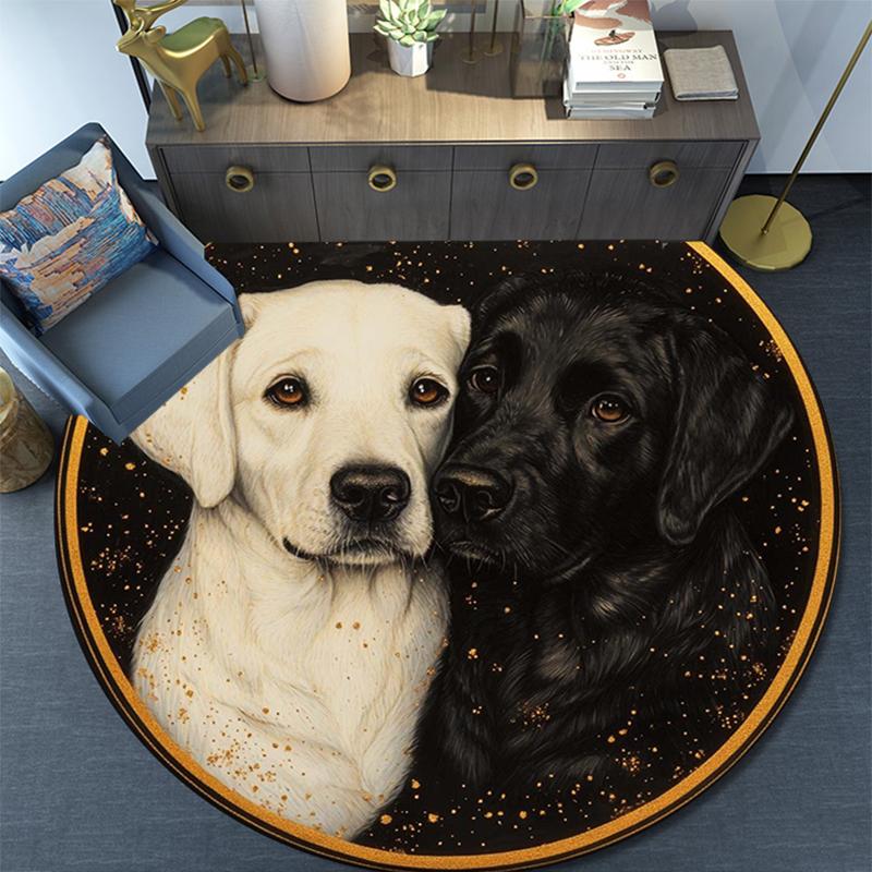 Cartoon Print Round Area Rug,Carpet Rug for Living Room Bedroom Sofa Playroom Decor,Non-slip Floor Mat