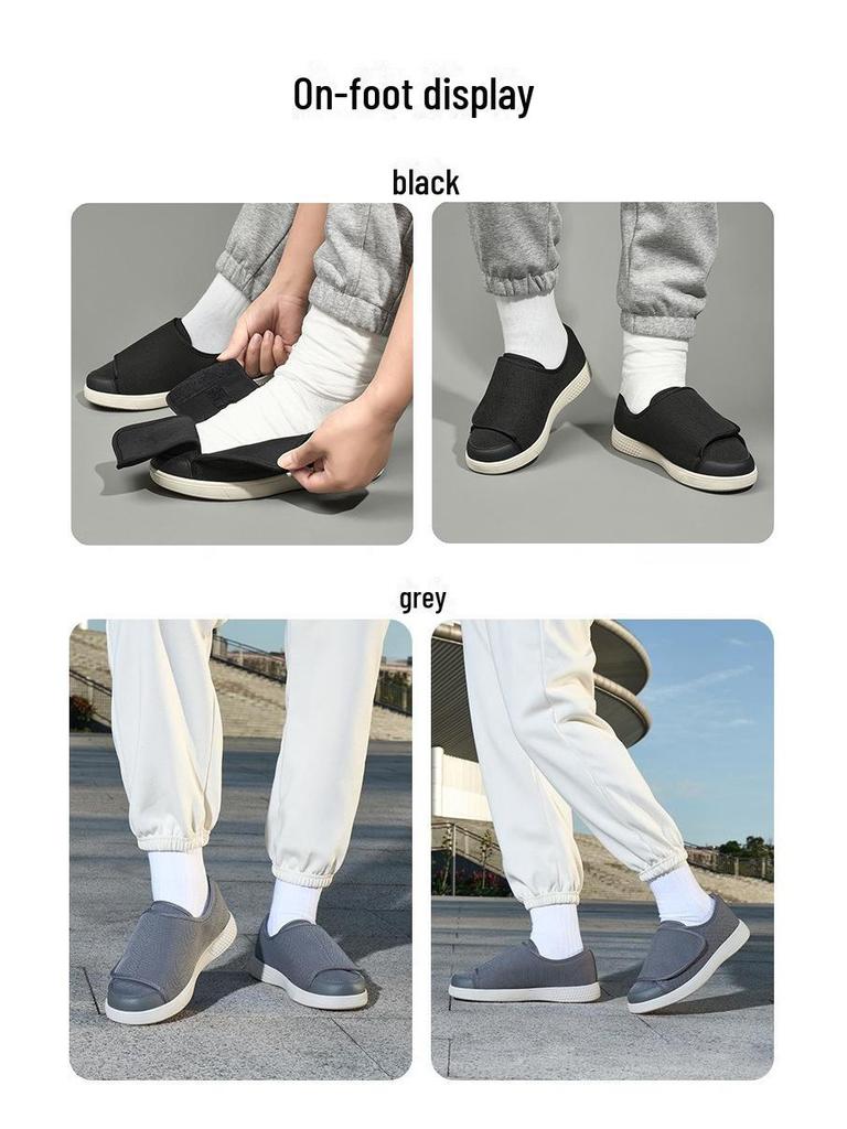 Senior Walking Shoes: Non-Slip, Wide-Fit, Lightweight, Casual, Large Sizes, Swelling-Resistant