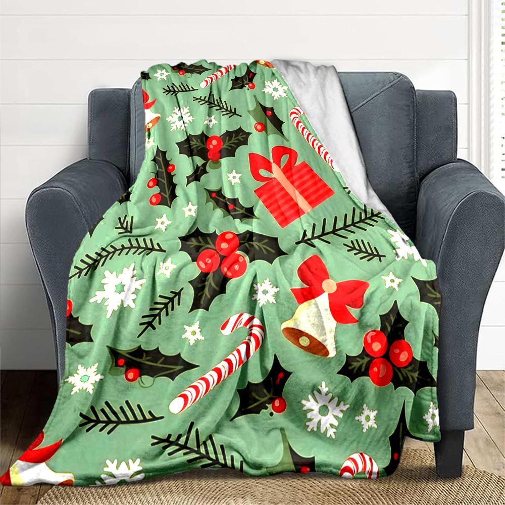 1pc Christmas, Holiday Blanket Warm, Cozy, And Soft, Suitable for Sofas, Beds, Cars, And Office Use.Perfect for Camping And Travel, Making It a Great