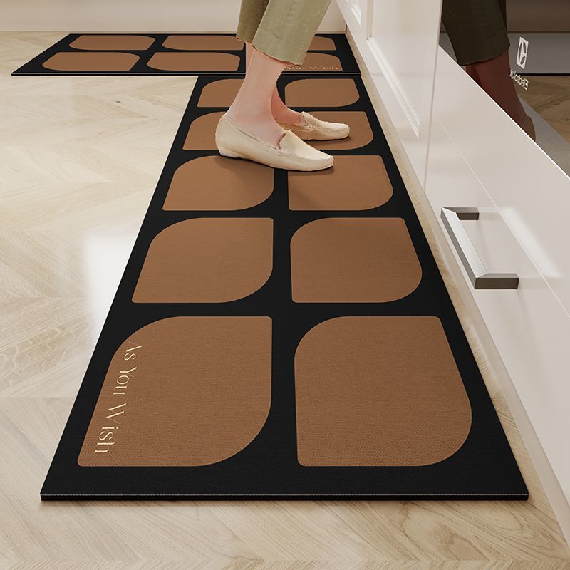 Modern Simple Kitchen Floor Mat, Water-Absorbing, Dirt-Resistant And Wear-Resistant Diatom Mud Floor Mat, Household Non-Slip Strip Set, Foot Mat