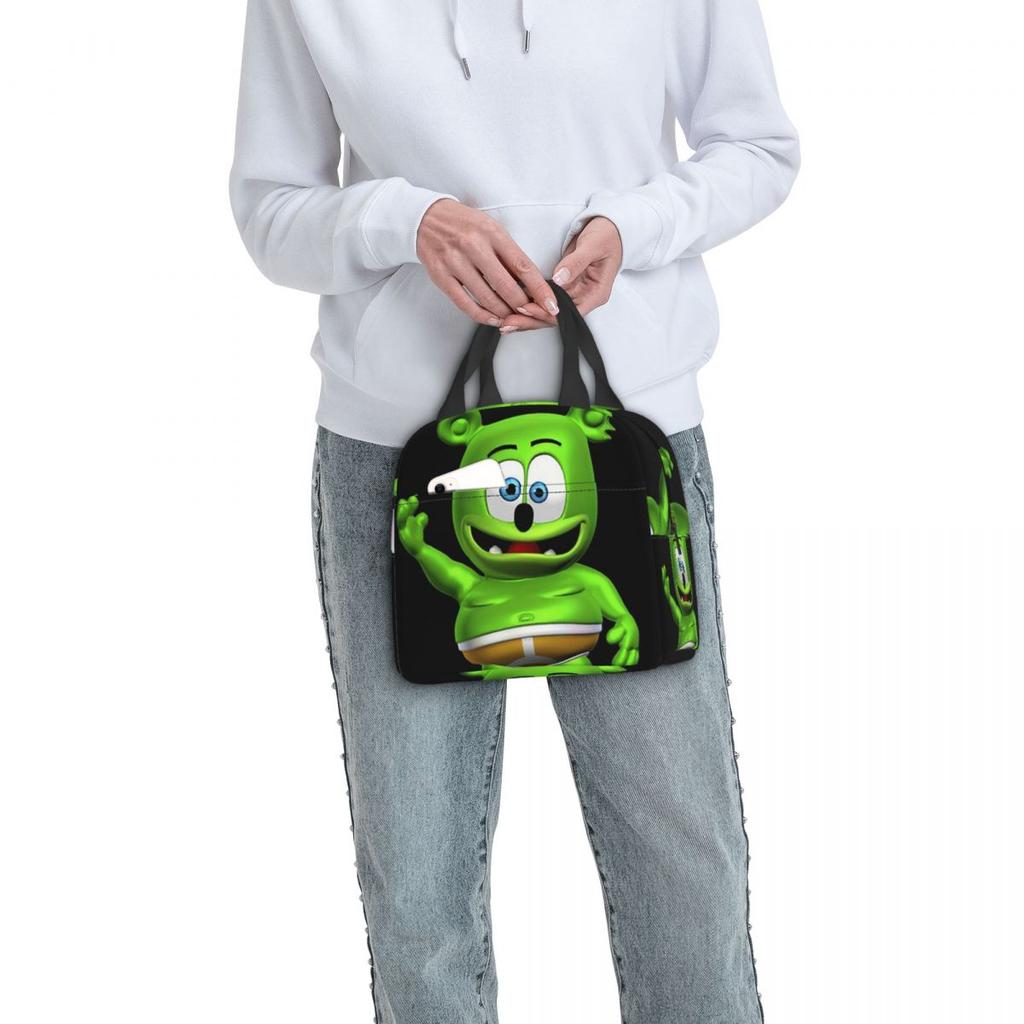 Gummibär (der Gummibär) Isolierte Lunchtasche für Damen Kinder Auslaufsichere Lebensmittelboxen Thermische Brotdose Tragetasche