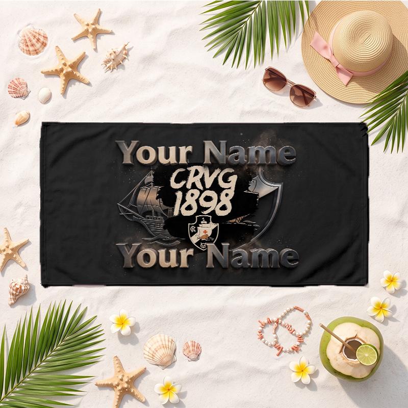 Vasco Da Gama (14) Custom Name Beach Towel Soft Towel Gift for Beach Pool Swimming Vacation
