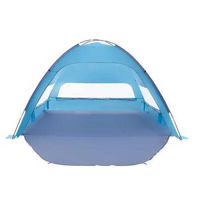 Beach Tent Sun Shelter for 8 Person, UPF 50+ Protection, Portable Sun Shade Canopy with Carrying Bag & Sand Pockets, Lightweight and Easy Setup Beach
