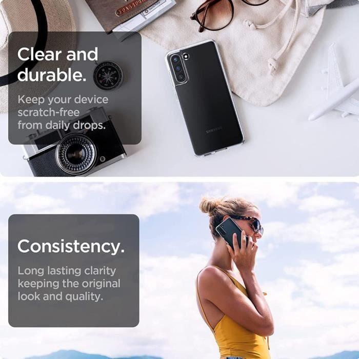 Coque de protection - TRANSPARENT - Samsung Galaxy S21 FE 5G - UltraSlim - Film Verre Trempé - 0.3 mm