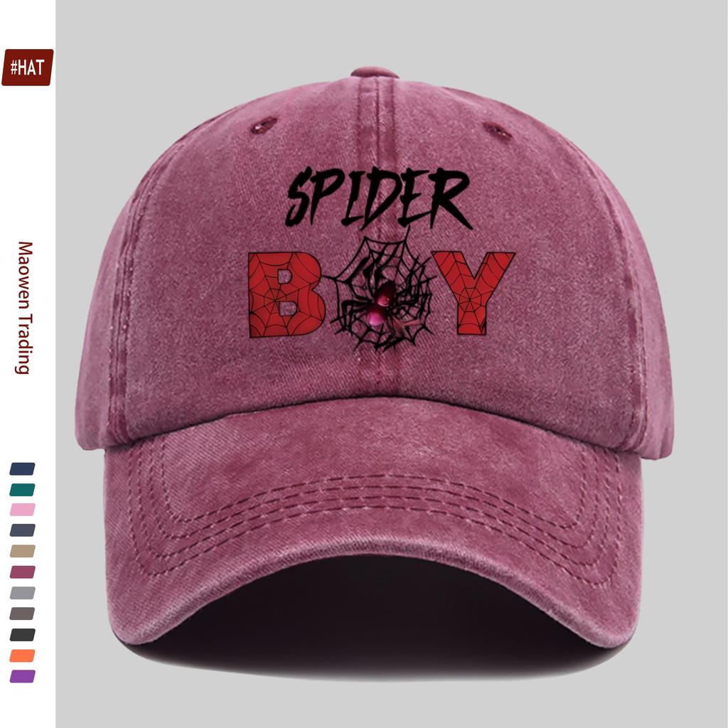 Pc Cool Spider Print Pattern Baseball Cap Street HipHop Fashion Decor Hat Truck Driver Papa Cap Comfortable Lightweight Acc