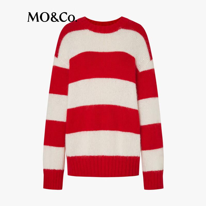 MO&Co. Striped Wool Blend Sweater