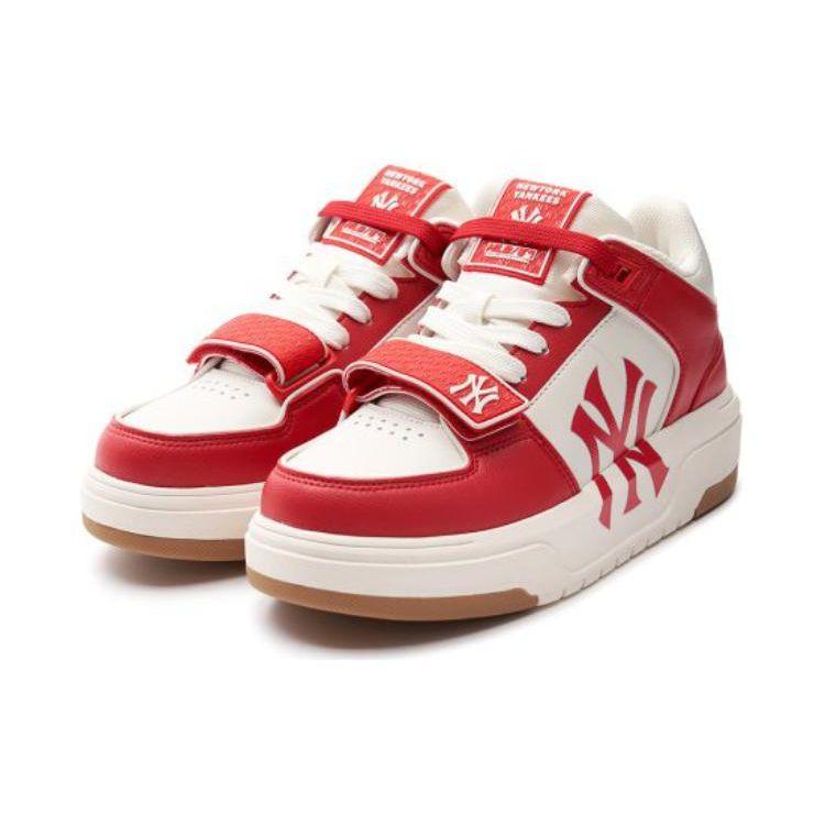 MLB Chunky Liner Leather Casual Versatile Durable Lightweight Low-Top Sneakers Unisex sneakers Red 3ASXLMF3N-50RDS