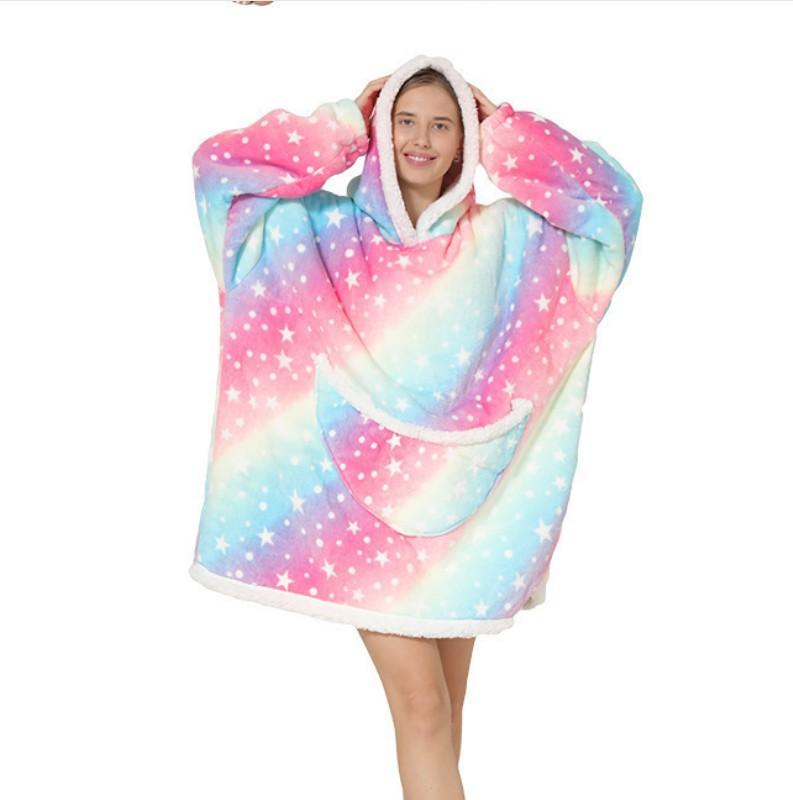 Cartoon Lunch Break Blanket Avocado Cold Suit New Lazy Suit Hooded Sweater Blanket Warm Tv Blanket
