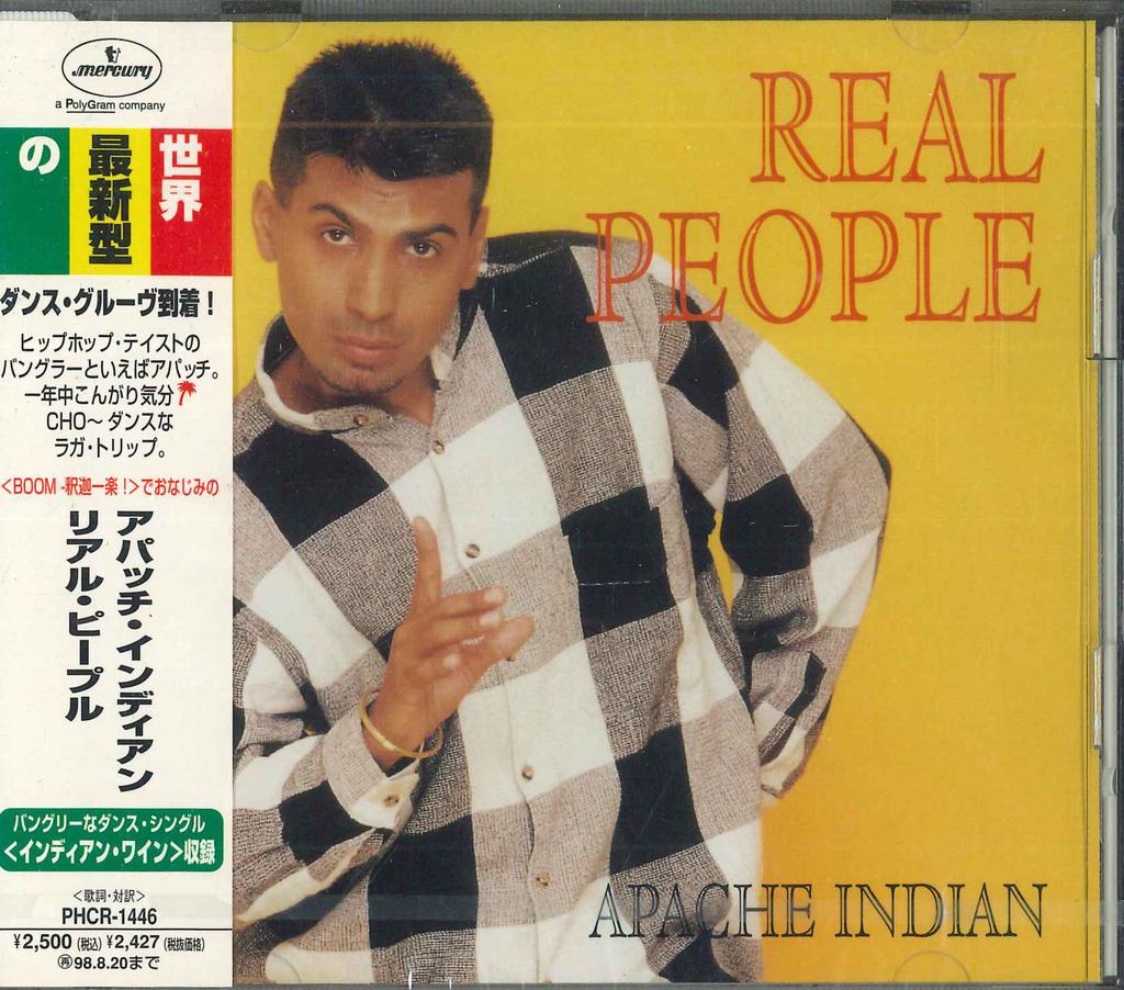 CD APACHE INDIAN - Real People PHCR1446PROMO MERCURY 1996 Japan Obi Reggae, Ska & Dub Used