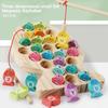 Toys Toys Wooden Fishing Game Toy Gifts Early Education Alphabet Numeric Cognitive Interactive Games for Gifts Kids Children