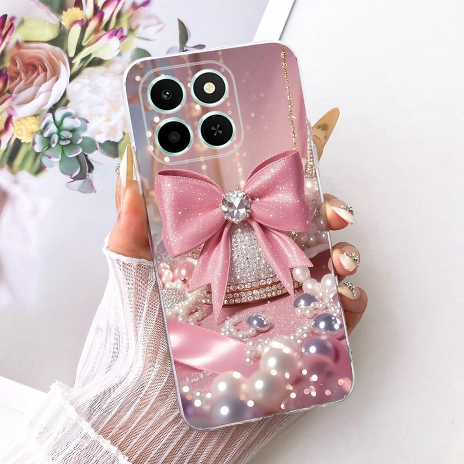 For Honor X6C Cute Flower Butterfly Cat Painted Case HonorX6c X 6C 4G NIC-LX1 LX2 LX3 Soft Silicone TPU Phone Cases