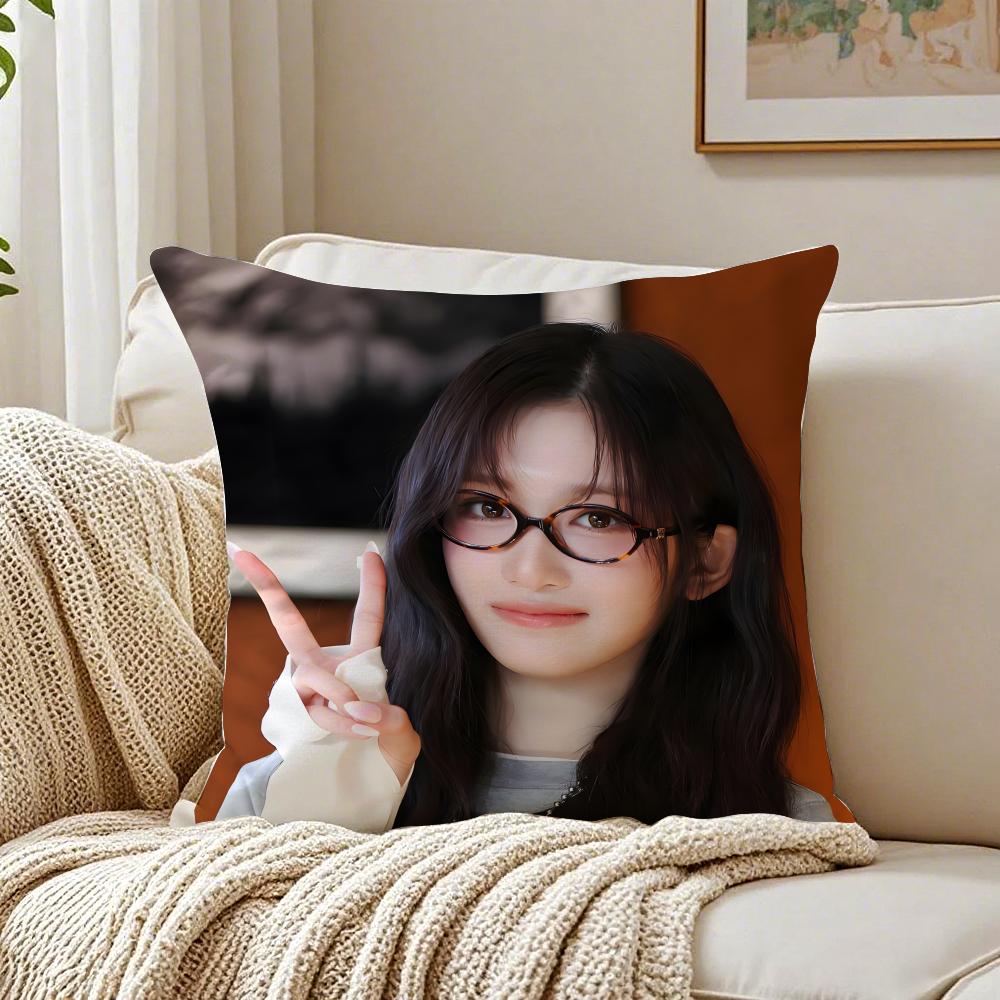 Idol Kpop LLEESEO Cushion Cover Pillowcase Antidustmite living Room Sofa Decor Cushion Room