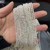Boho Handmade Rice Pearl 2-3mm, White Natural Freshwater Pearls Beads for Jewelry Making DIY Necklace Accessories, Mother's Day Crafts 36cm