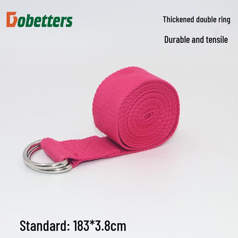 Pure Cotton Yoga Resistance Stretch Strap for Leg Extension and Flexibility Training