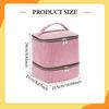 Nail Polish Storage Bag Carrying Case Dustproof Large with Handle Organizer Box for Lipstick Perfume