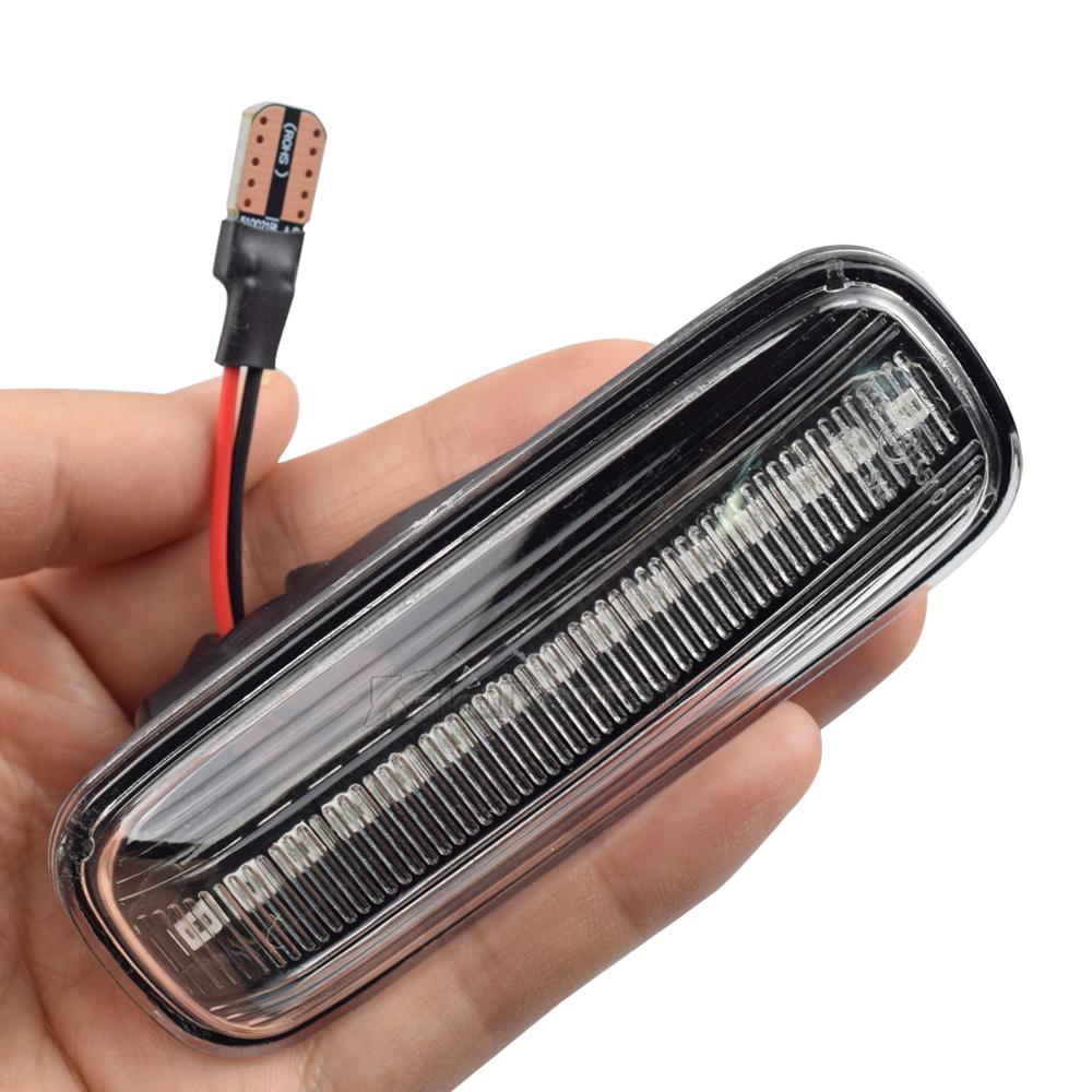 2Pcs Dynamic LED Side Marker Lights Turn Signal Indicator For Honda Civic EK 2/3/4dr Ballade CRV Prelude 95-99 Car Accessories