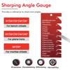Chisel Honing Guide Kit Wood Honing Guide for Chisels and Planes Width 0.1" To 2.8" with Sharpening Angle Fixture Angle Gauge