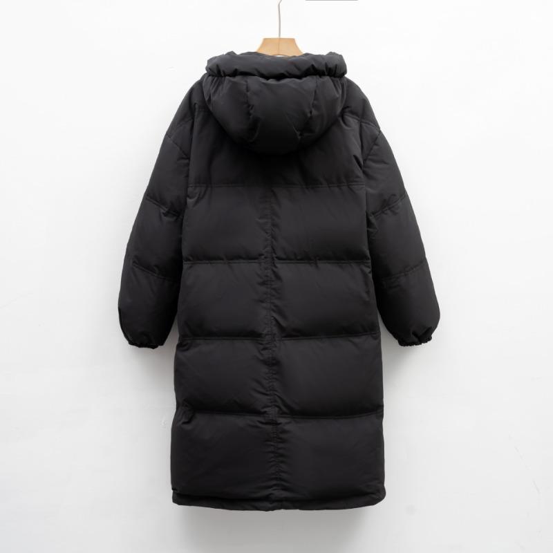 Thickened loose bread clothes, new duck down winter coat, extended knee down jacket for women