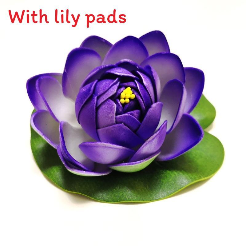 Water Garden Artificial Lotus Flower With Floating Design For Home Decor And Aquariums