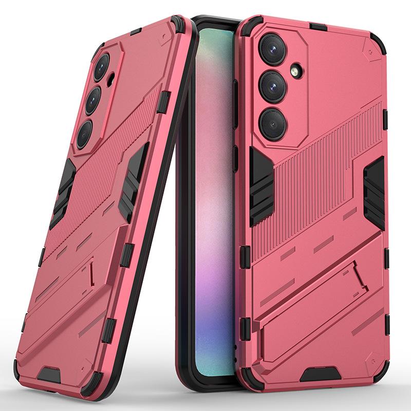 Pro Samsung Galaxy A15 A24 A25 A35 A55 5G Globální nárazuvzdorné brnění Pouzdro na telefon s ochranou proti pádům Zadní kryt Coque s stojánkem