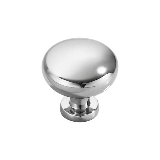 Door Knobs Polished Chrome Finish Zinc Alloy Interior Door Handle Decorative Non-Latching Drawers Cabinets Handle