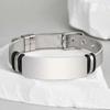 Stainless Steel Mesh Strap Bracelet Simple Clear Blank Bar Watch Accessory Causal Daily Jewelry