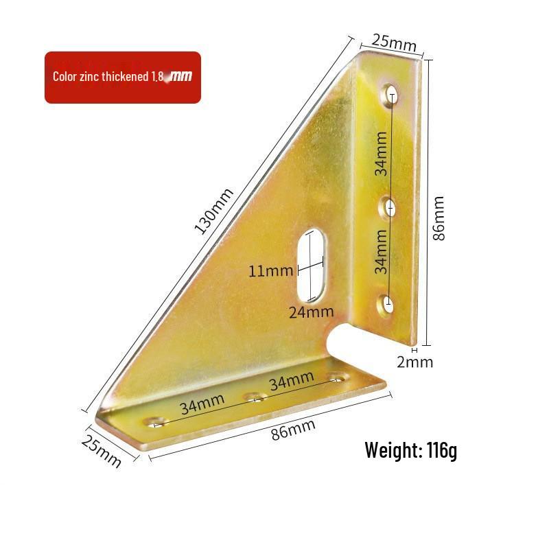 Heavy-Duty Bed Corner Bracket & Hook Fastener Set with Latch and Hinge