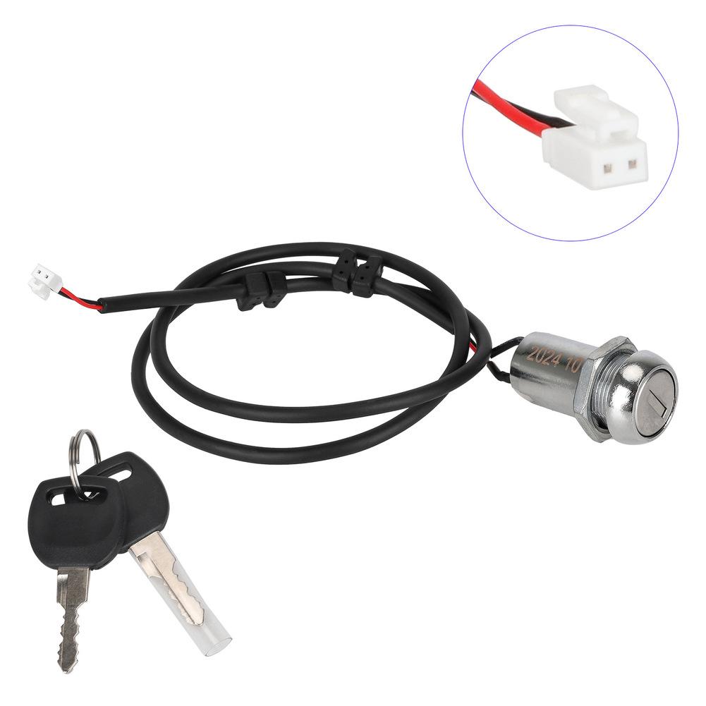 Elektroroller Wasserdichtes Zündschloss mit 2 Schlüsseln für KuKirin G4 E-Scooter Power Lock Zündschalter Roller Modifizierte Teile