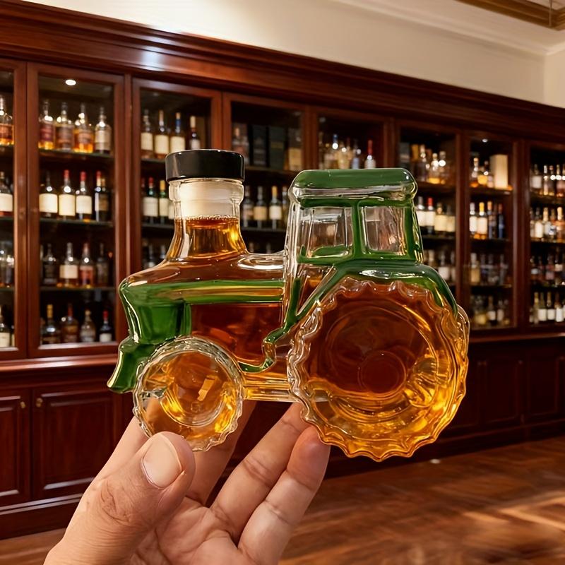 Karafy na alkohol 300ml Sklo Traktor Nádoba Prázdné Auto Whiskey Karafa Láhev Tequily na Víno Vodku Domácí Bar Muži Táta