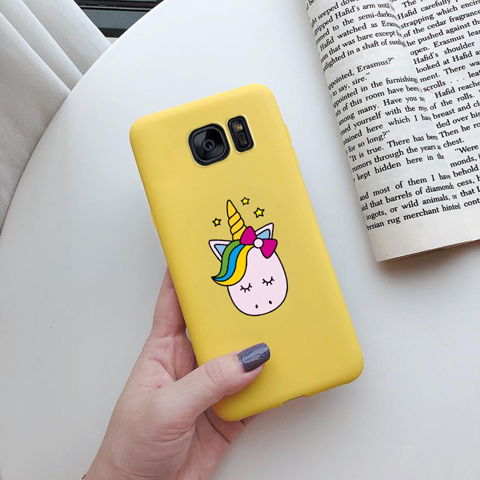 Cute Cat Cactus Silicone Case For Samsung Galaxy S6 Edge S7 Edge Cover Soft Slim Funda For Samsung S6 S7 Edge S6edge S7edge Case
