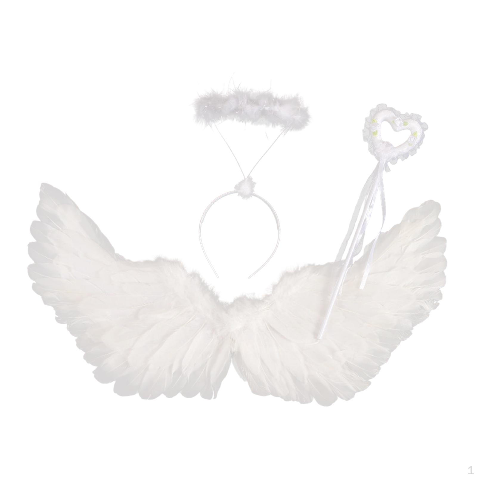 

Ангельське Крило Костюмні Аксесуари Дитяча Принцеса Косплей Обруч Фея для 65cmx35cm