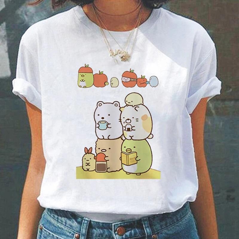 Cartoon Cute Japanesestyle Fashion Women TShirts Harajuku Kawaii Clothes Short Sleeve Summer Tees Casual FeUnisex Tops ONeck
