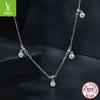 Gypsy Moissanite Necklace Female, Romantic And Elegant Wind Can Be Stacked To Wear S925 Sterling Silver Collarbone Chain