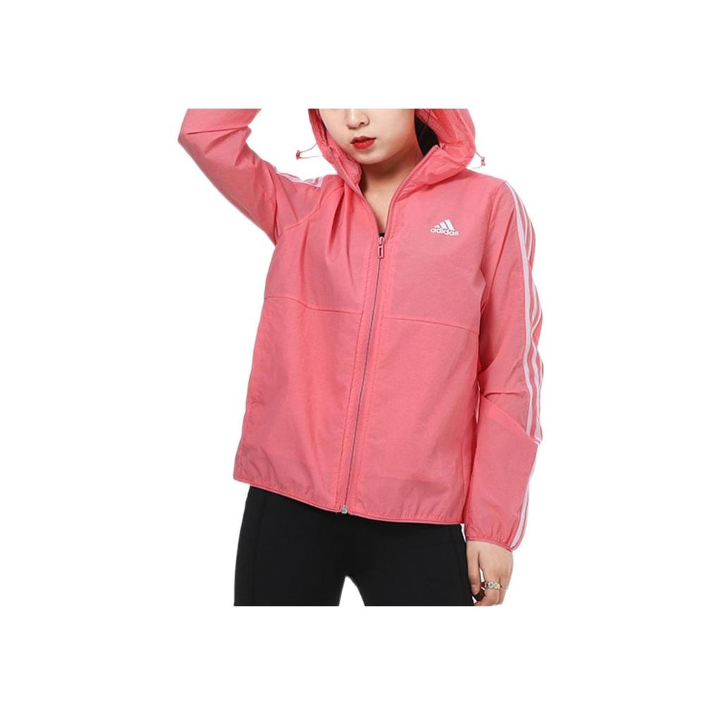 Adidas Womens Woven Hooded Jacket Women Jackets Pink GS0364