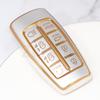 Soft Tpu Car Key Case For Genesis Keyless Fob Cover Keychain 8 Buttons Accessories For Hyundai Gv80 Gv90 G70 G80 G90 Gv70