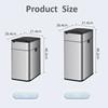 Smart Trash Can 20 Liters Large Capacity Wastebasket Stainless Steel Kitchen Garbage Bin 15 Liters Automatic Sensor Trash Bin