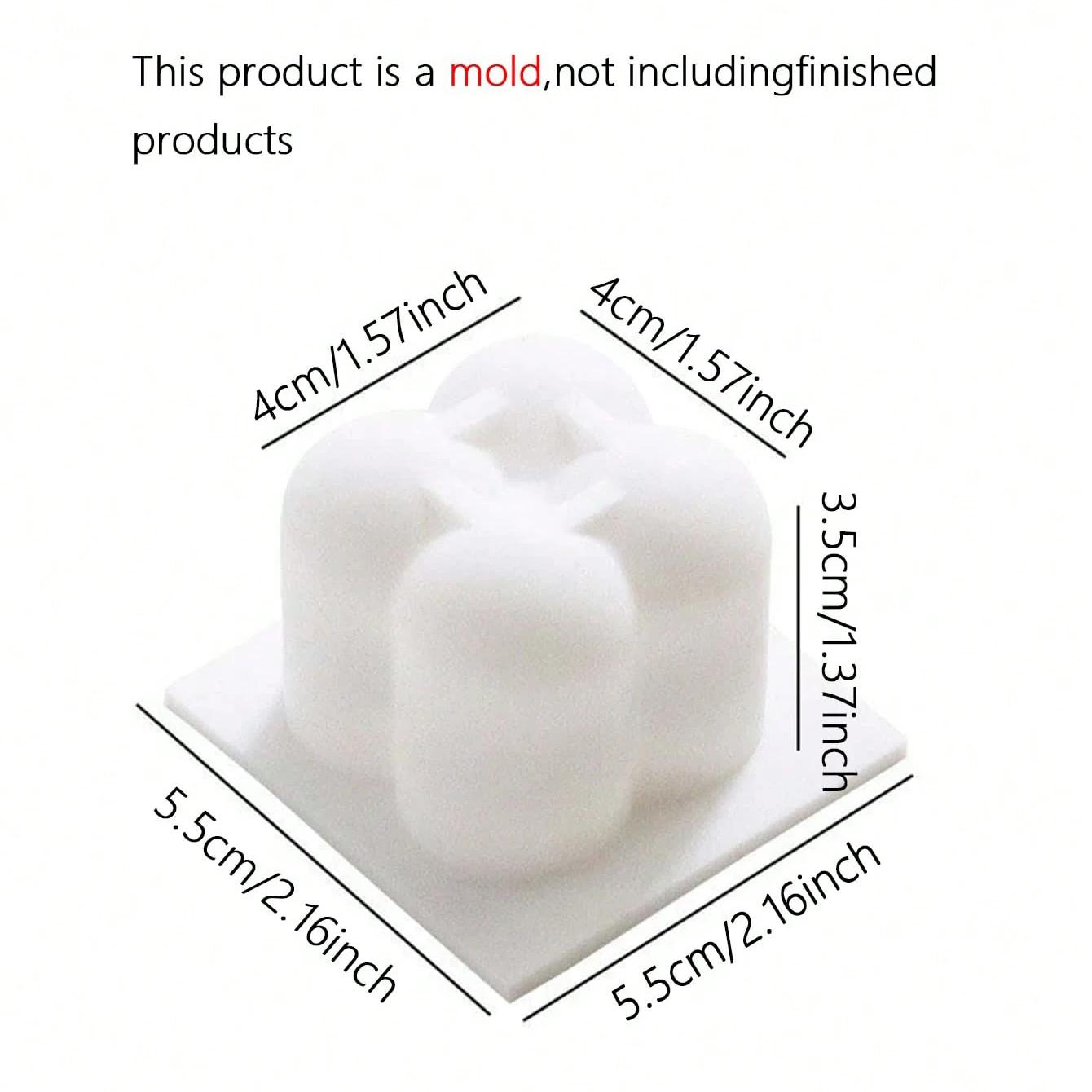 

3D Bubble Cube Candles Silicone Mold Magic Ball Aromatherapy Soap Plaster Decor Art Handmade Baking Chocolate Dessert Cake Mould