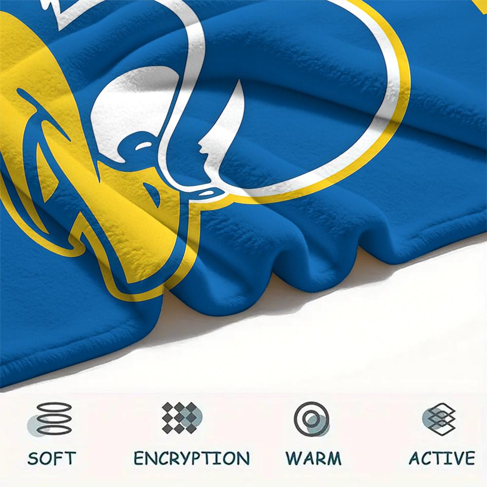 Delaware Fightin' Blue Hens Print Flannel Blanket High Quality Warm Comfortable Cover for All Seasons Perfect for Gifts Home Decor