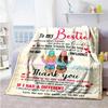 Good Friends Personalized Name Blanket Throw Personalized Blanket Ultra-Soft for Bedding Bed Nap Livingroom Four Seasons Universal