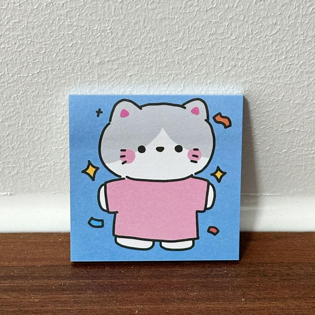 Cartoon-style Simple and Cute Sticky Notes - Decorative Stationery for Student Planners, Note-taking  (Adhesive Notepads) kawaii