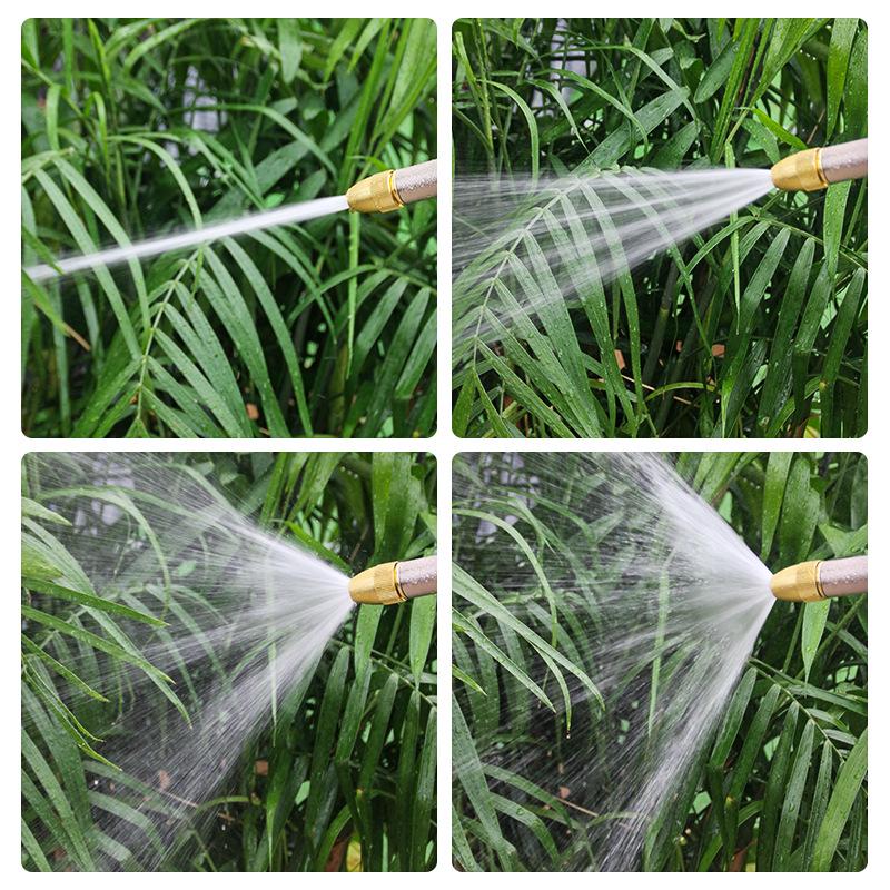 High-Pressure Retractable Garden Hose Set with Water Gun for Car Wash & Flower Watering