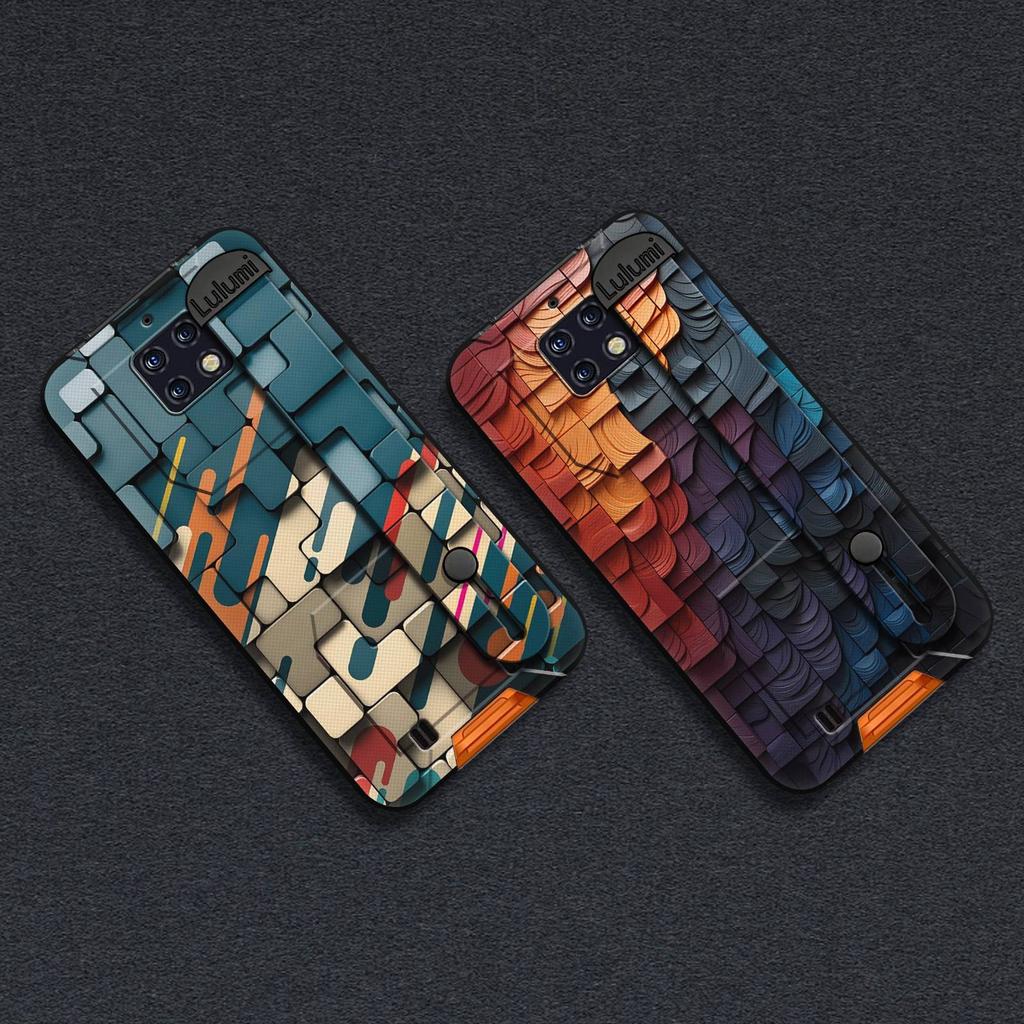 Commerce Masculine Phone Case For Oukitel WP6 Protective Wristband Geometry Waterproof Back Cover Anti-dust Silicone