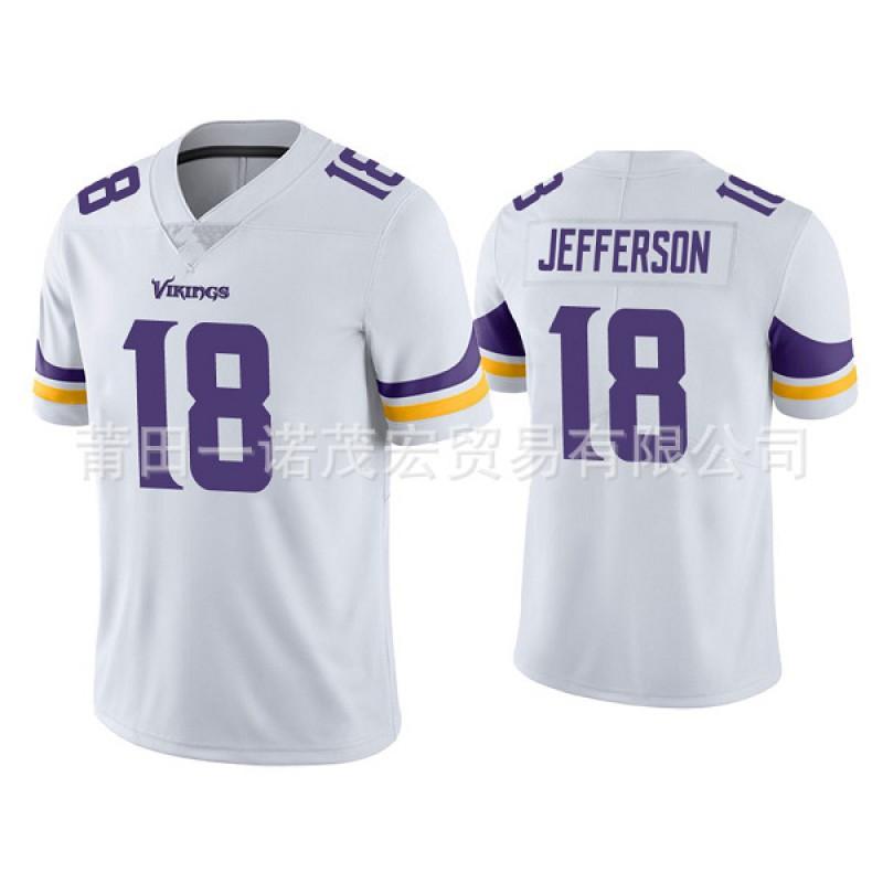 Minnesota Vikings Football Jersey 19 Thielen 15 18 Jefferson 8 Mens Sports