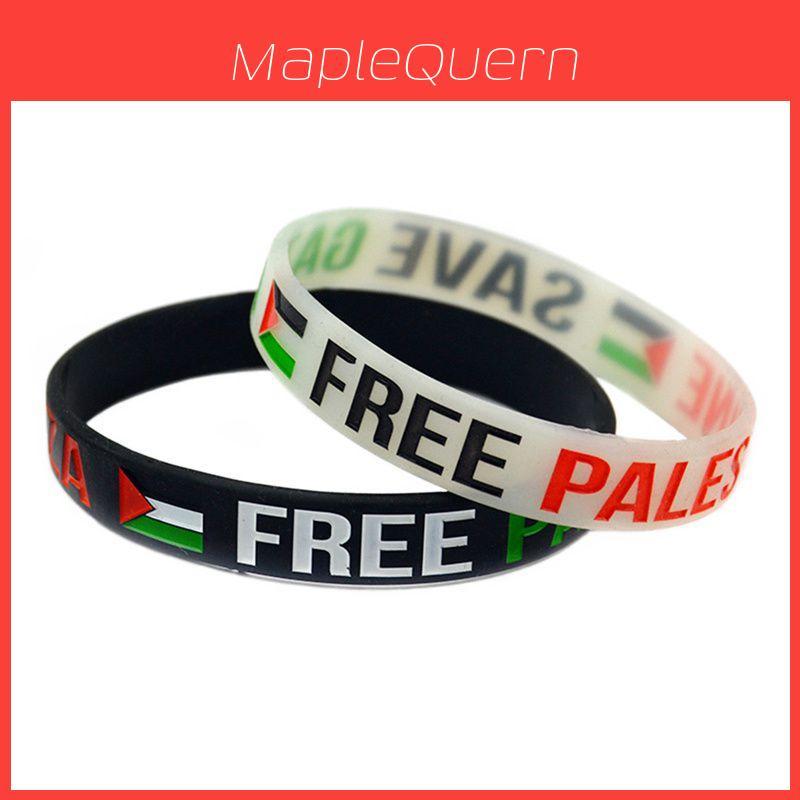 Stylish Palestine Silicone Wrist Band Featuring The Iconic Palestinian Flag Design